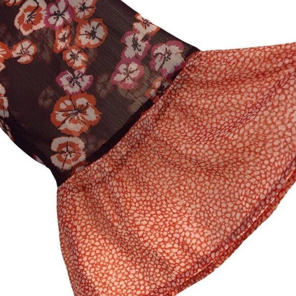 Daniel Rainn Top Size Small bohemian floral bell sleeve pullover Festival NWT - Picture 3 of 7